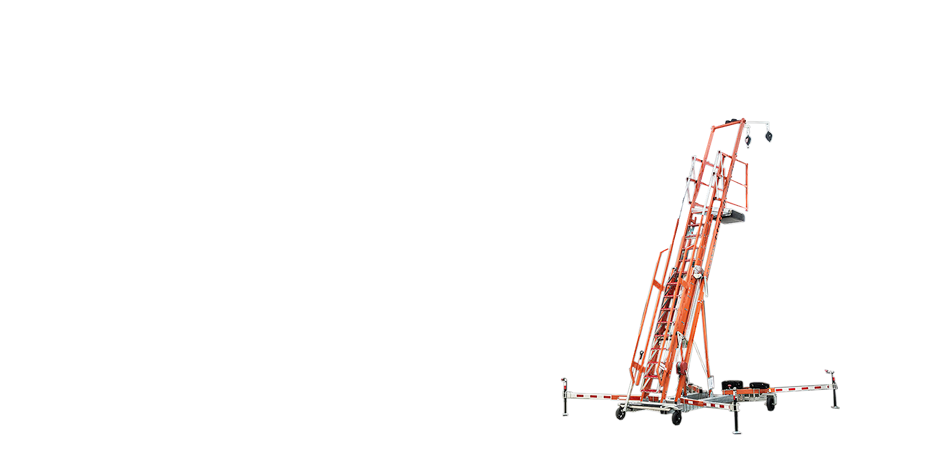 升降式高空防坠保护云梯